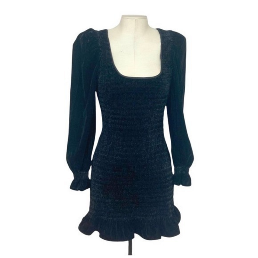 LOVESHACKFANCY Black Dorset Dress -‎ NWT